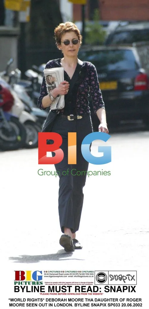 DEBORAH MOORE OUT IN LONDON