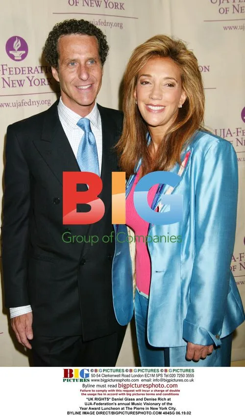 Daniel Glass and Denise Rich at UJA-Federation's Luncheon