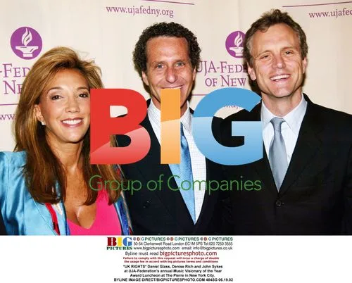 Daniel Glass, Denise Rich and John Sykes at UJA-Federation's event