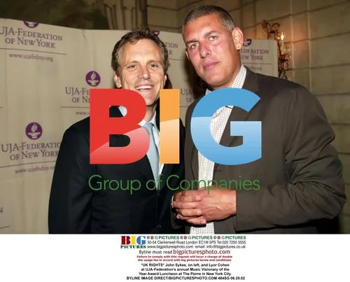 John Sykes and Lyor Cohen at Music Visionary Award Luncheon