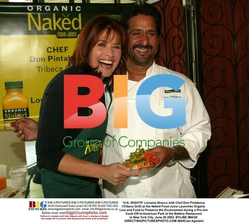 Lorraine Bracco with Chef Don Pintabona