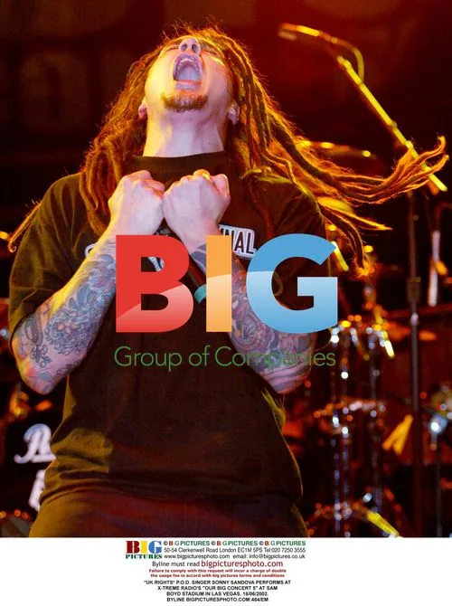 P.O.D. singer Sonny Sandova performs at X-Treme Radio concert