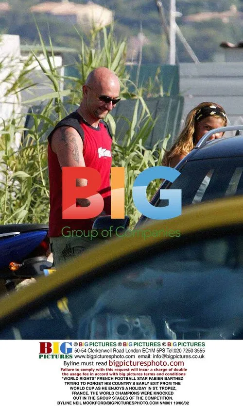 French Footballer Fabien Barthez in St. Tropez