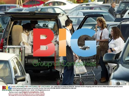 Rachael Hunter Shopping With Son