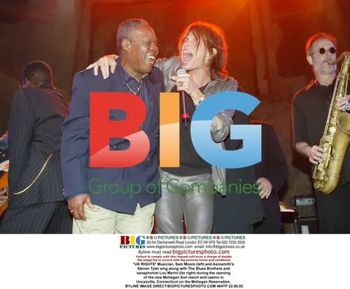 Sam Moore and Steven Tyler at Mohegan Sun opening