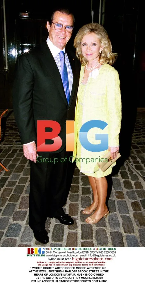 Roger Moore and Wife Kiki at Hush Bar