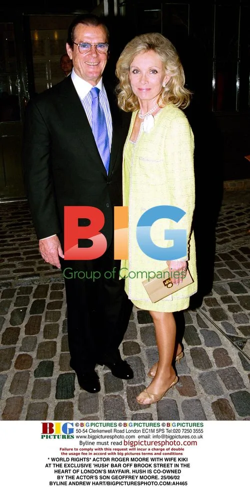 Roger Moore and Wife Kiki at Hush Bar in London