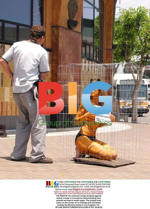 Model Protests Animal Cruelty in Circuses