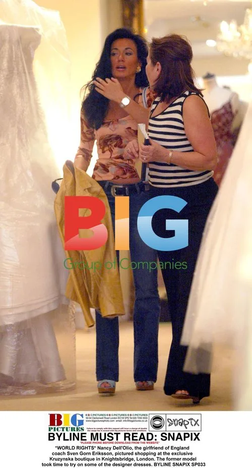 Nancy Dell'Olio Shopping at Kruzynska Boutique