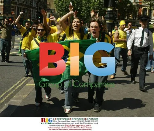 Brazilian Fans Celebrate World Cup Final in London