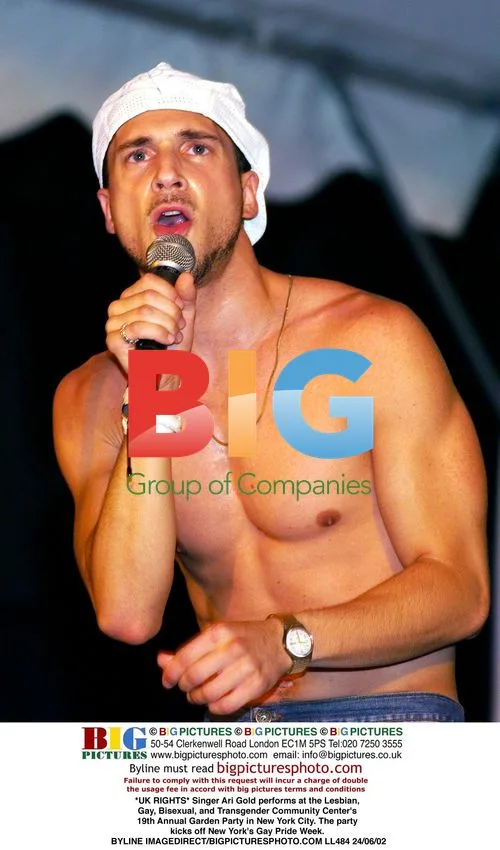 Ari Gold performs at LGBT garden party