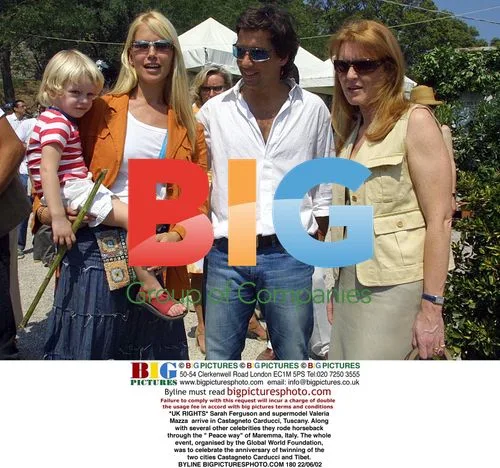 Sarah Ferguson and Valeria Mazza in Tuscany