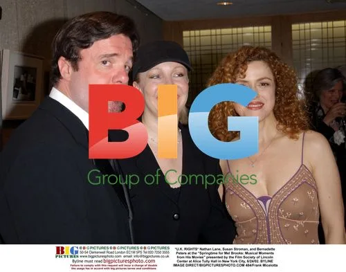 Nathan Lane, Susan Stroman, Bernadette Peters at "Springtime for Mel Brooks" event