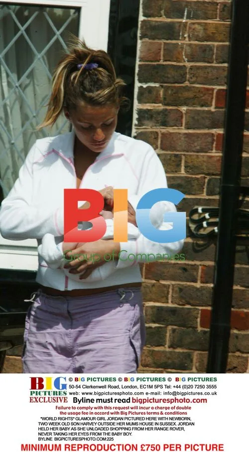 Jordan with newborn son Harvey