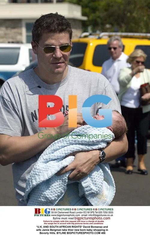 David Boreanaz and wife Jamie Bergman with newborn