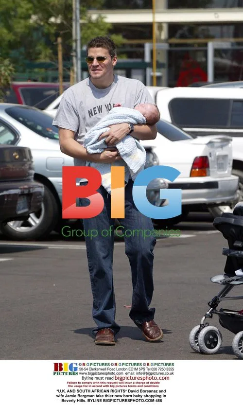 David Boreanaz, wife go shopping with newborn