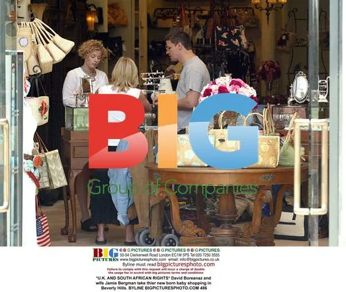 David Boreanaz and wife take newborn shopping