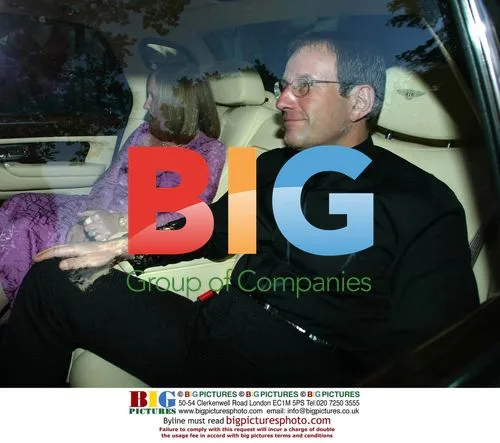 Richard Desmond Arriving at Elton John's White Tie Ball