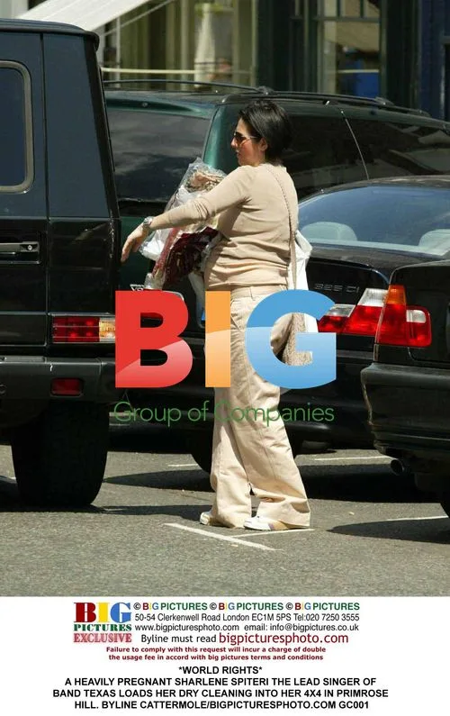 Pregnant Sharlene Spiteri Loads Dry Cleaning