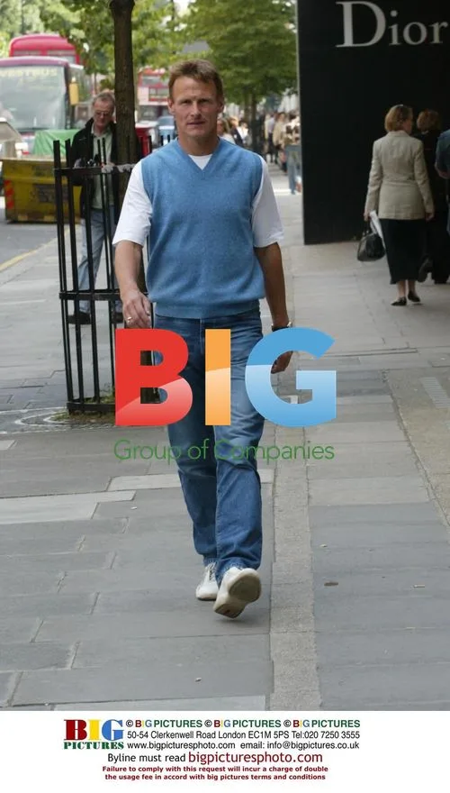 Footballer Teddy Sheringham out in West London