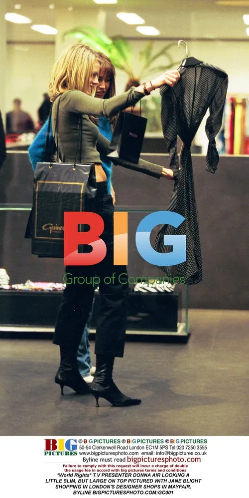 T.V Presenter Donna Air and Jane Blight Shopping