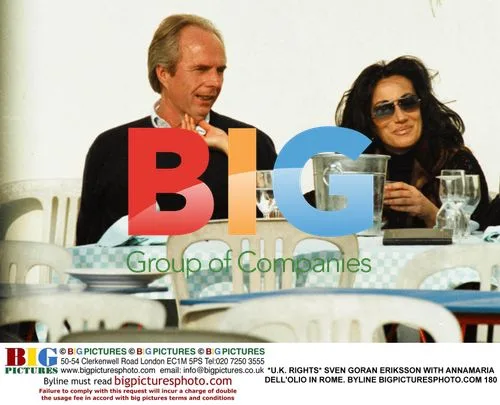 Sven Goran Eriksson and Annamaria Dell'Olio in Rome
