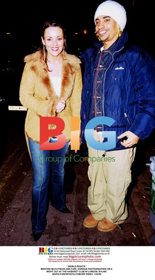 Martine McCutcheon and Carl Gordan at Kabaret Club