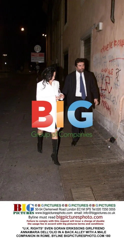 Sven G. Eriksson's Girlfriend in Rome Back Alley