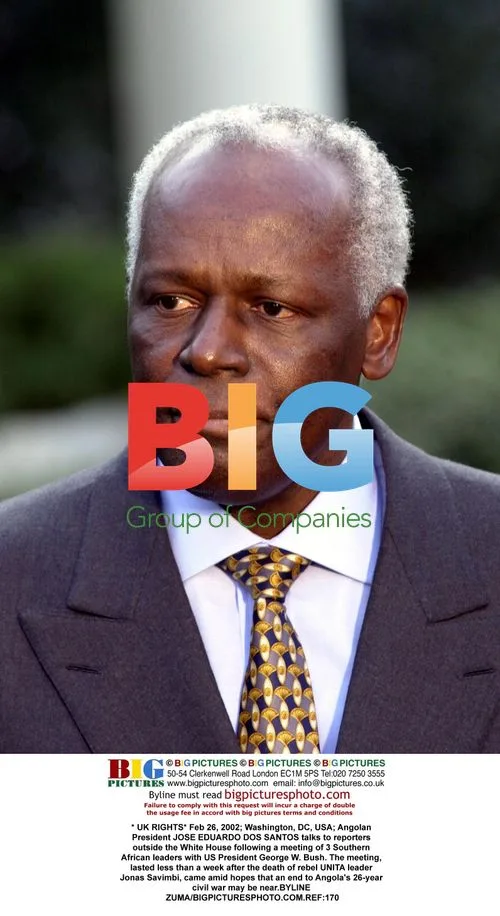 Angolan President Talks to Reporters