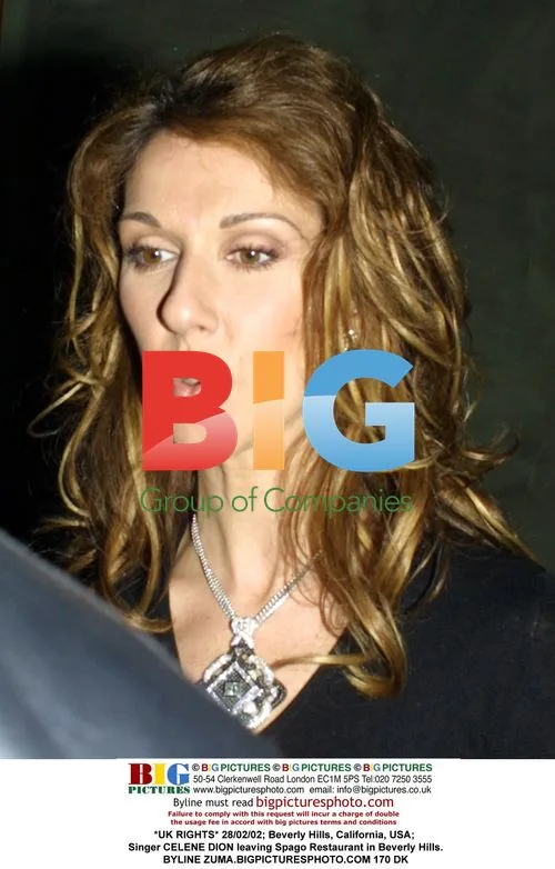 Celene Dion Leaving Spago Restaurant