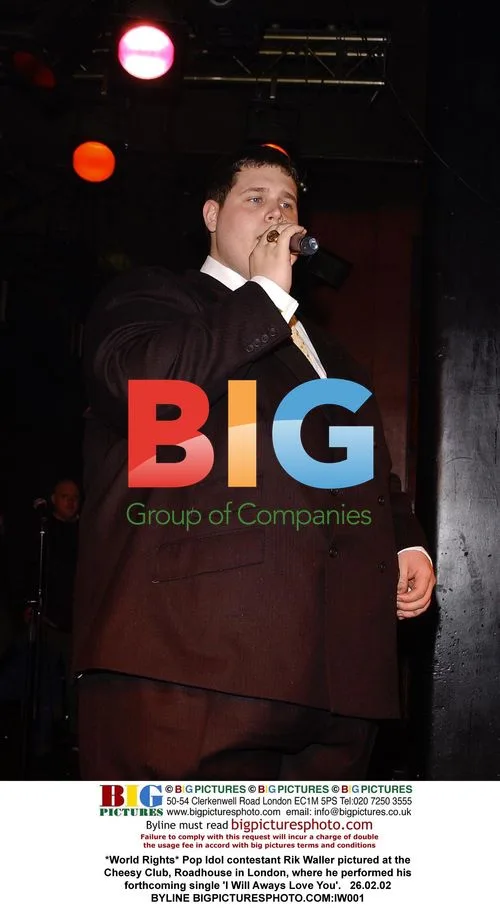 Pop Idol's Rik Waller performs at Cheesy Club