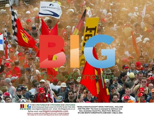 Delirious Race Fans at Australian Grand Prix