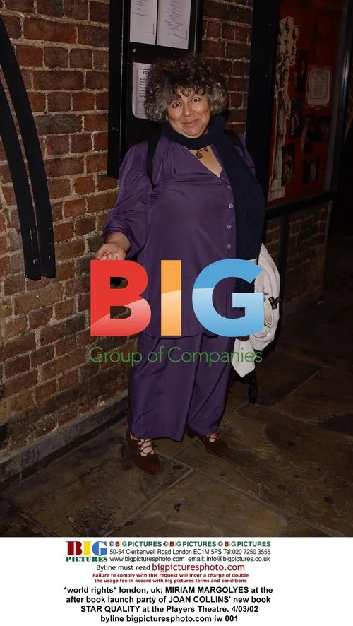 Miriam Margolyes at Joan Collins' Book Launch