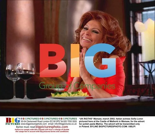 Sofia Loren at Castle of Malbork for Malma pasta ad