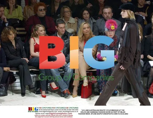 Kylie Minogue at Dolce and Gabbana Fashion Show