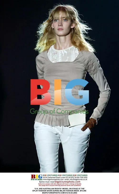 Model on stage at ePlay fashion show