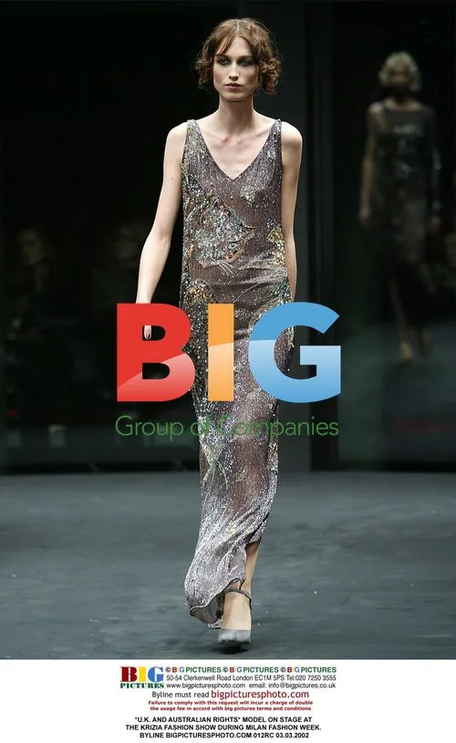 Model at Krizia Fashion Show in Milan