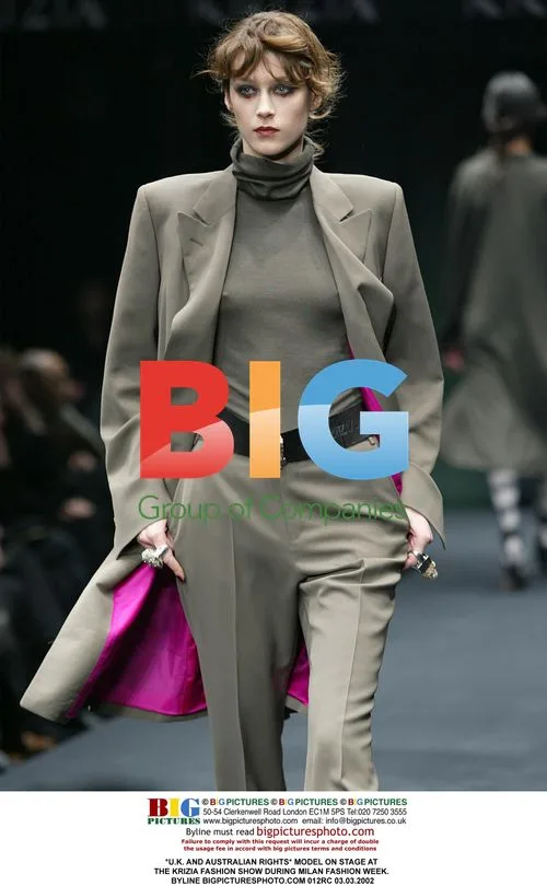 Model at Krizia Fashion Show in Milan