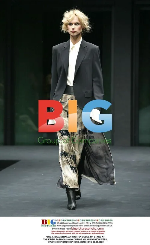 Model at Krizia Fashion Show in Milan