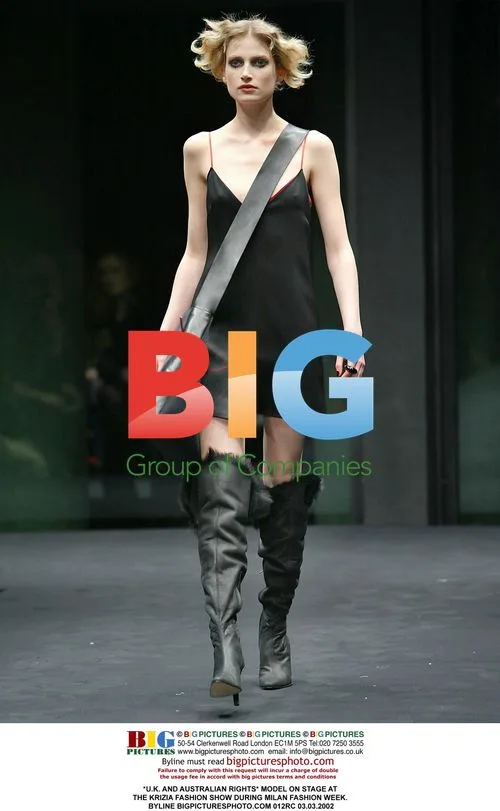 Model at Krizia Fashion Show in Milan