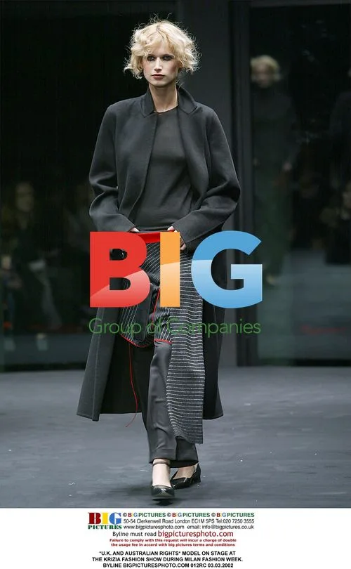 Model at Krizia Fashion Show in Milan