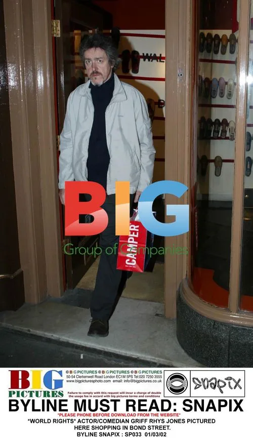 Griff Rhys Jones shopping in Bond Street