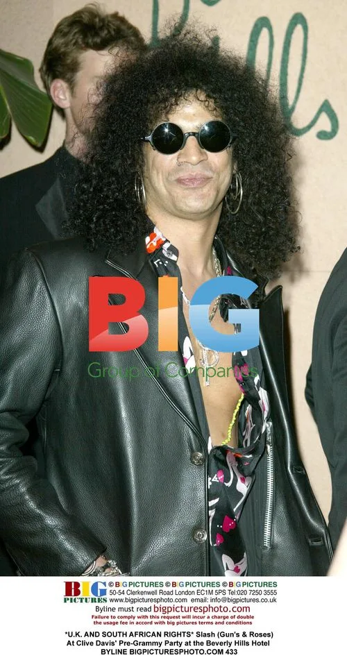 Slash at Clive Davis' Pre-Grammy Party