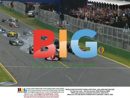 Ralf Schumacher's First Lap Crash at Australian GP