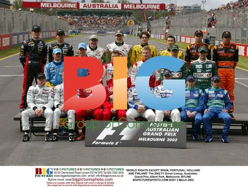 2002 F1 Driver Lineup at Australian GP