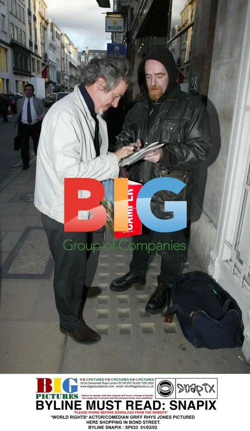 Griff Rhys Jones shopping on Bond Street