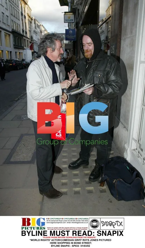 Griff Rhys Jones Shopping in Bond Street