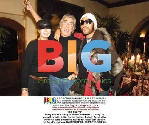 Lenny Kravitz and Roberto Cavalli in Florence