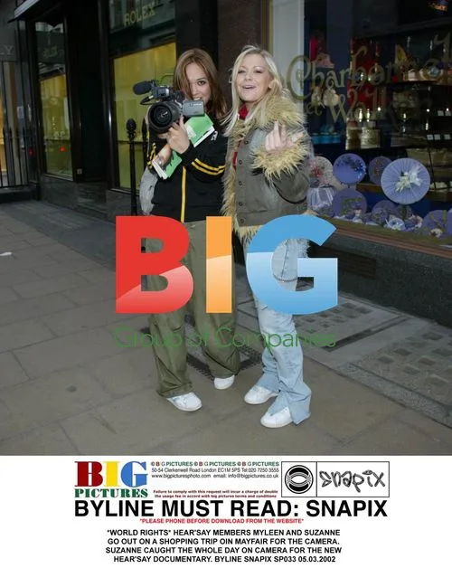 HEAR'SAY Members Myleen and Suzanne Shopping in Mayfair