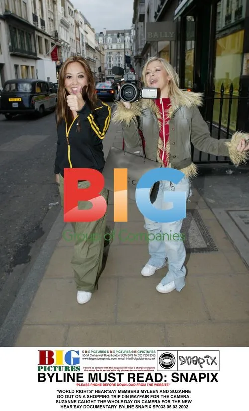 Hear'say Members Myleen and Suzanne Shopping in Mayfair